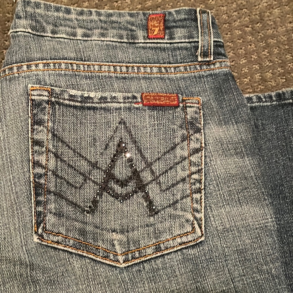 Seven A pocket studded jeans